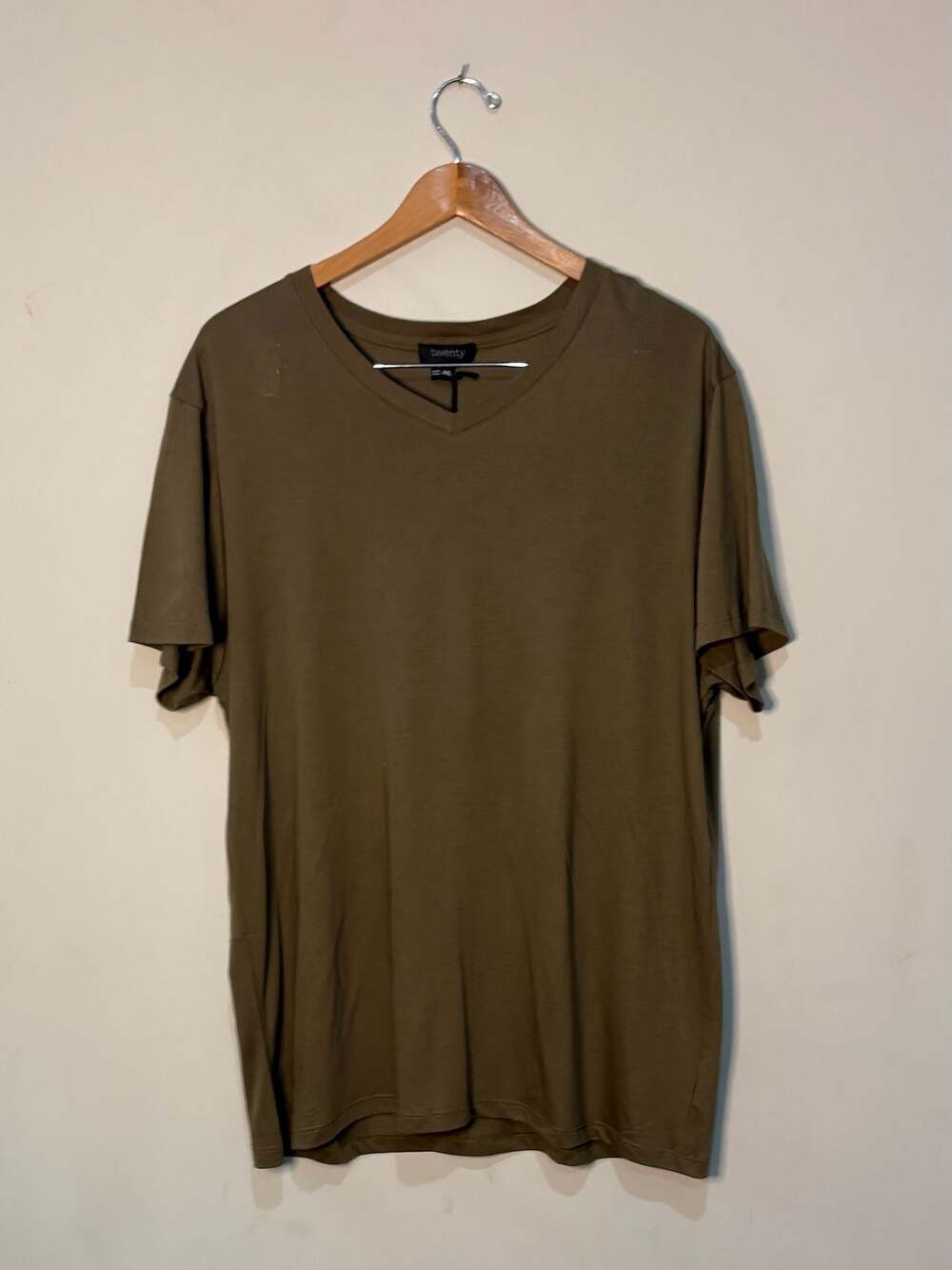 Twenty Dawson Short Sleeve V-Neck T-Shirt Army Green XXL